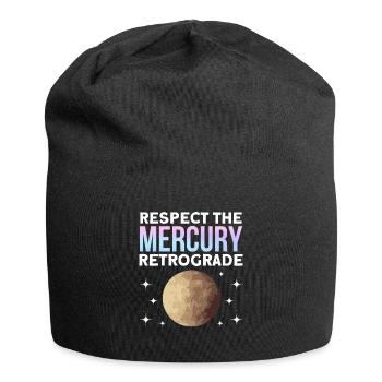 Retrograde planets Mercury retrograde - Jersey Beanie - black - Front