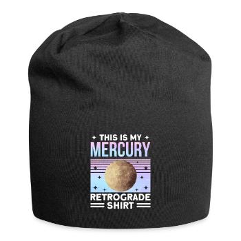 Retrograde planets Mercury retrograde - Jersey Beanie - black - Front
