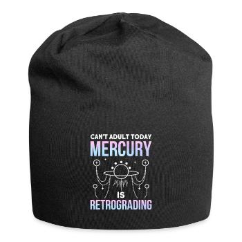 Retrograde planets Mercury retrograde - Jersey Beanie - black - Front