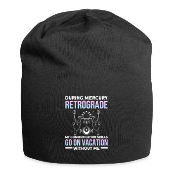 Retrograde planets Mercury retrograde - Jersey Beanie - black - Front