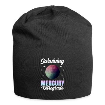 Retrograde planets Mercury retrograde - Jersey Beanie - black - Front