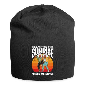 Catching the Sunrise Joyful - Jersey Beanie - black - Front