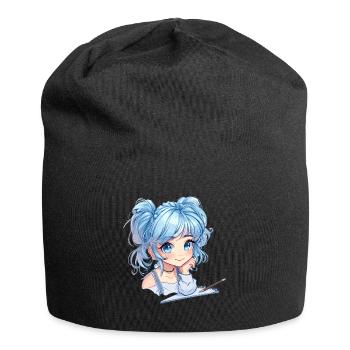 Anime et Sketching Girl Sketching Otaku Graphique - Bonnet en jersey - noir - Devant