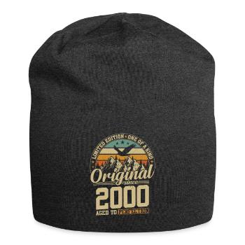Jubilee Year 2000 – Vintage Birthday Gift - Jersey Beanie - charcoal grey - Front