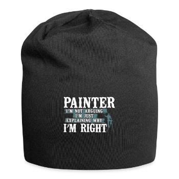 Peintre en bâtiment Peintre décorateur Peintre - Bonnet en jersey - noir - Devant