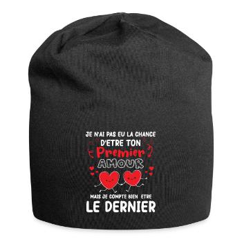 Cadeau Saint Valentin Homme Femme Humoristique - Bonnet en jersey - noir - Devant