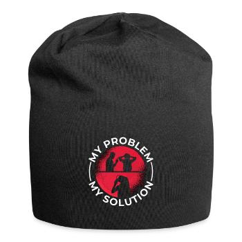Détective Mon problème Mon pictogramme Maman Enquêteur - Bonnet en jersey - noir - Devant
