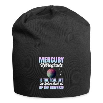 Retrograde planets Mercury retrograde - Jersey Beanie - black - Front
