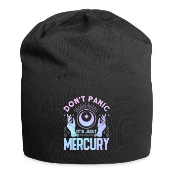 Retrograde planets Mercury retrograde - Jersey Beanie - black - Front