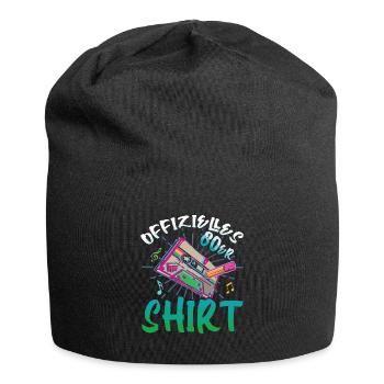 Offizielles 80er Kostüm Alaaf Helau Rosenmontag - Jersey-Beanie - Schwarz - Vorne