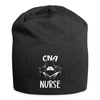 CNA Nursing Quotes Certified Nurse Assistant Gifts - Jersey-Beanie - Schwarz - Vorne