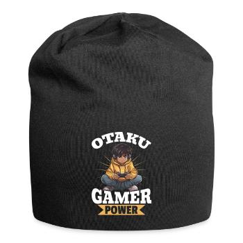 Anime Gaming Boy Manga GamerOtaku Gamer Power - Jersey Beanie - black - Front