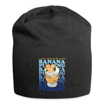 Banana Pudding Banana Pudding Gift - Jersey Beanie - black - Front