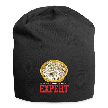 Potato Salad Expert Härdöpfelsalat Gift - Jersey Beanie - black - Front