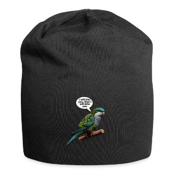 Quäker Papagei Mönch Sittich - Jersey-Beanie - Schwarz - Vorne