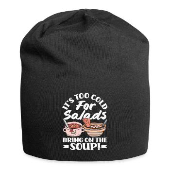 Bring on the Soup Cozy - Jersey Beanie - black - Front