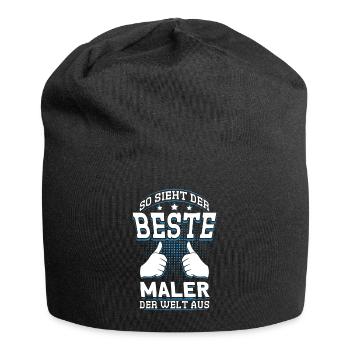 Herren So Sieht Der Beste Maler Der Welt Aus - Jersey-Beanie - Schwarz - Vorne