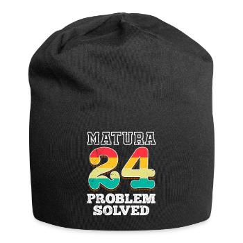 Matura 2024 PROBLEM SOLVED School Leaving Certificate - Jersey Beanie - black - Front