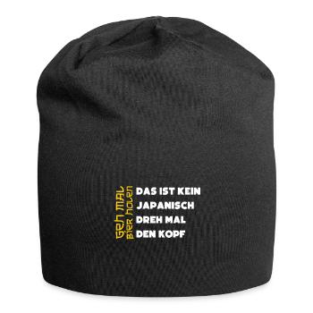 Geh mal Bier holen - Jersey-Beanie - Schwarz - Vorne