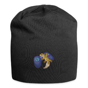 Gecko - Jersey-Beanie - Schwarz - Vorne