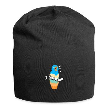 Eiscreme Eis Eiskrem Ice Cream Sommer Geschenk - Jersey-Beanie - Schwarz - Vorne