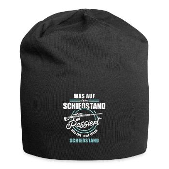 Sportschütze Spruch Schießsport Schießsportler - Jersey-Beanie - Schwarz - Vorne