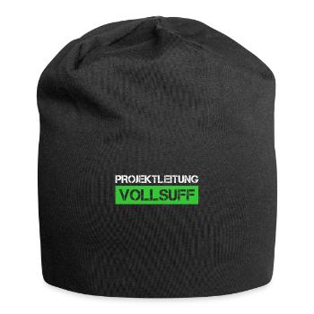 Bier Saufen Shirt Damen Herren Feiern Partnerlook - Jersey-Beanie - Schwarz - Vorne