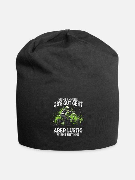 Je ne sais pas si ça va bien se passer mais ça va être quadruple - Bonnet en jersey - noir