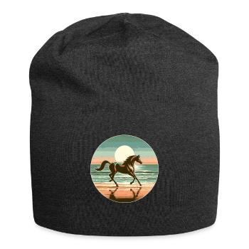 Art du cheval arabe - Bonnet en jersey - charbon - Devant