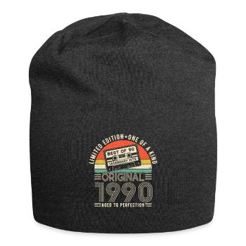 Vintage Birthday 1990 - Jersey Beanie - charcoal grey - Front