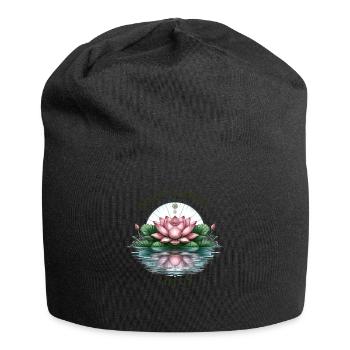 Inner Harmony Lotus - Eau sereine et design de fleurs - Bonnet en jersey - noir - Devant