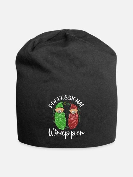 Krankenschwester Baby Entbindungsschwester - Jersey-Beanie - Schwarz