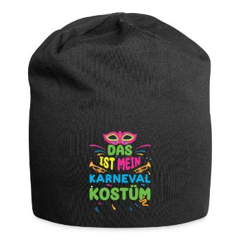 Das Ist Mein Karneval Kostüm - Jersey-Beanie - Schwarz - Vorne