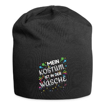 Mein Kostüm Ist In Der Wäsche Karneval - Jersey-Beanie - Schwarz - Vorne