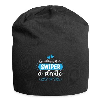 Cadeau Saint Valentin Homme Humoristique Geek - Bonnet en jersey - noir - Devant