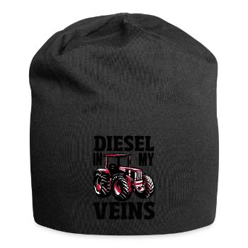 Diesel in My Veins Tractor - Jersey-Beanie - Schwarz - Vorne