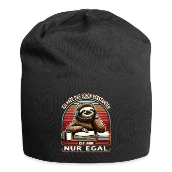 lustiger faLustiger Faultier Spruch Ich Habe Das S - Jersey-Beanie - Schwarz - Vorne