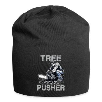 Holzfäller T | Lustiges Forstwirt Outfit | - Jersey-Beanie - Schwarz - Vorne