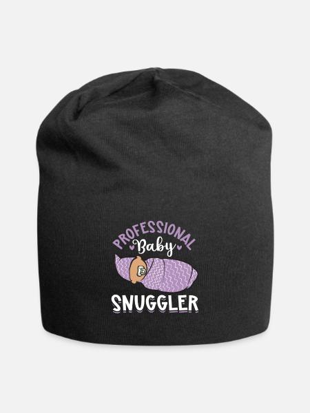 Krankenschwester Baby Entbindungsschwester - Jersey-Beanie - Schwarz