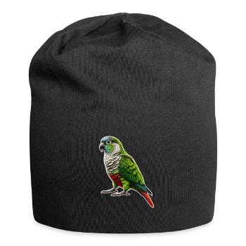 Green Cheeked Conure Drawing Conure Parrot - Jersey Beanie - black - Front