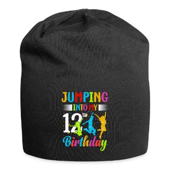 Trampoline Lover 8e anniversaire Party Jumping - Bonnet en jersey - noir - Devant