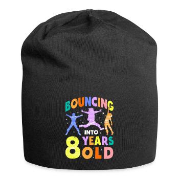 Trampoline Lover 8e anniversaire Party Jumping - Bonnet en jersey - noir - Devant