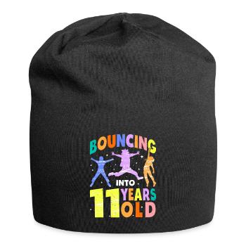 Trampoline Lover 8e anniversaire Party Jumping - Bonnet en jersey - noir - Devant