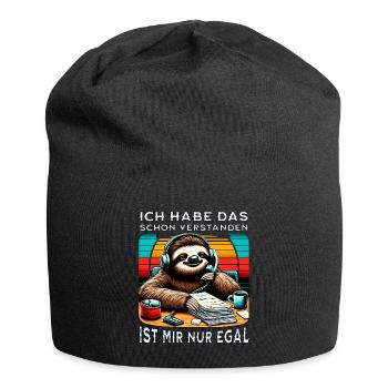 lustiger faLustiger Faultier Spruch Ich Habe Das S - Jersey-Beanie - Schwarz - Vorne