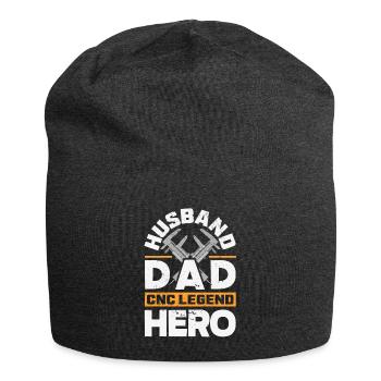 Lustiger Cnc-maschinist - Jersey-Beanie - Anthrazit - Vorne