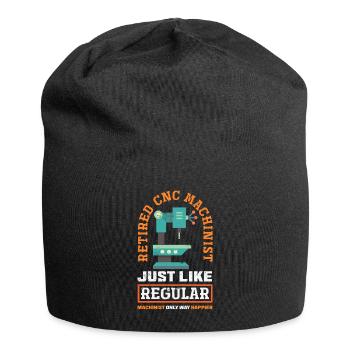 Lustiger Cnc-maschinist - Jersey-Beanie - Schwarz - Vorne