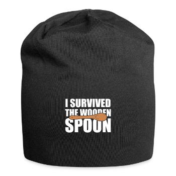 J’ai survécu à l’entraînement de la cuillère de bois - Bonnet en jersey - noir - Devant