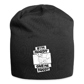 Teckel Teckel Drôle - Bonnet en jersey - noir - Devant