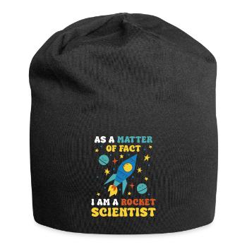 En fait, je suis un spécialiste des fusées - Bonnet en jersey - noir - Devant