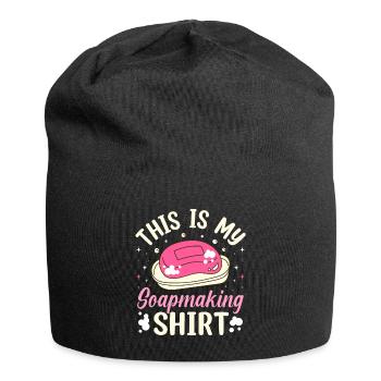 Savon Savon de bain Savon naturel - Bonnet en jersey - noir - Devant